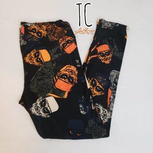 NWT LulaRoe Halloween/Mummy Leggings Size TC